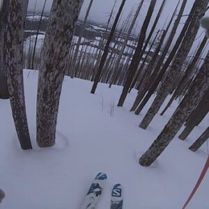 Skiing the China Nose Burn